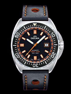 Delma Shell Star Dive Watch - Black