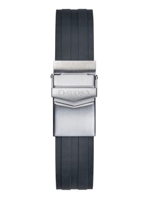 Davosa Argonautic Black Rubber Strap